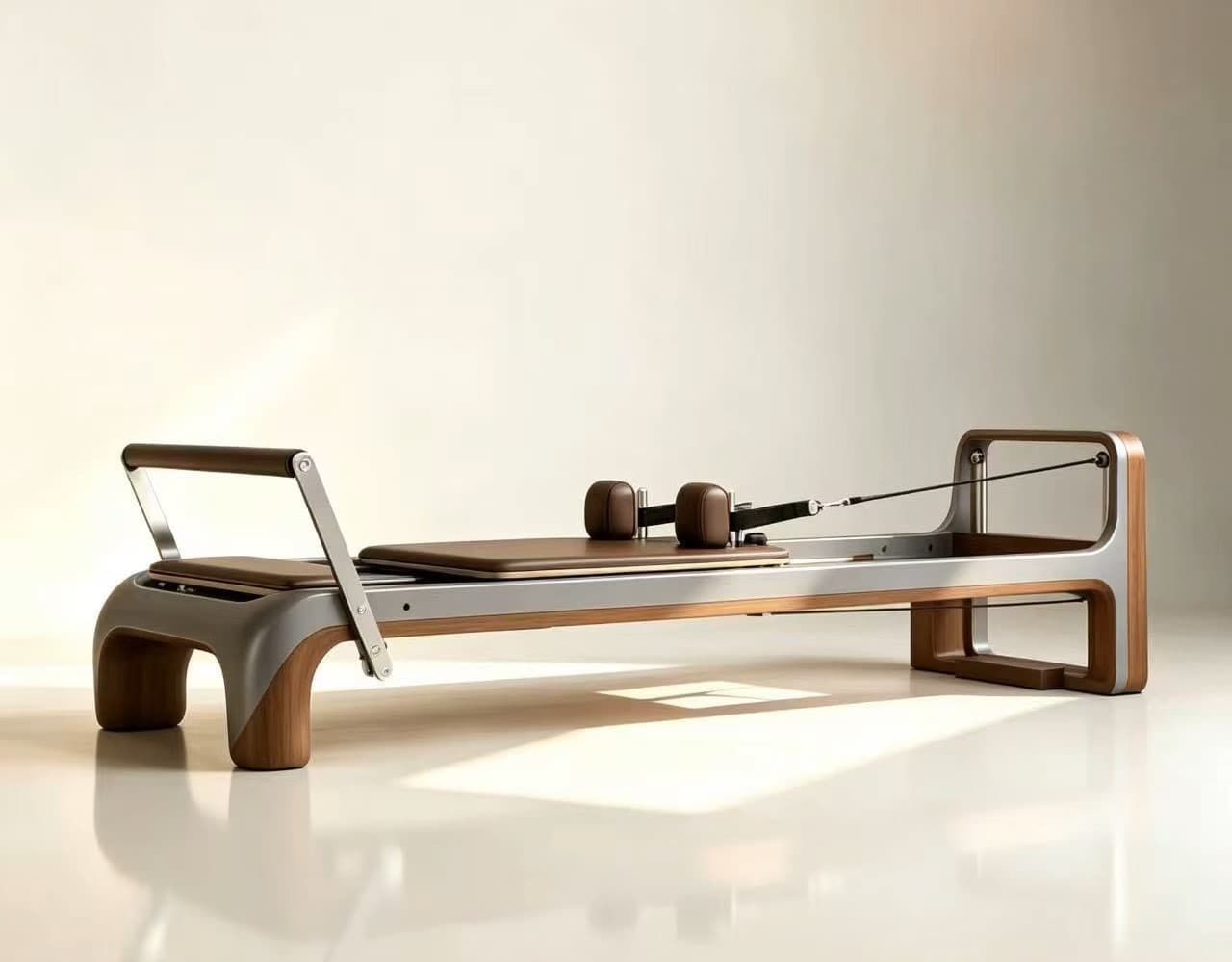 Pilates Walnut Reformer 01